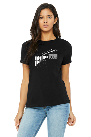 Cuestiona Todo Birds - Franela para mujeres