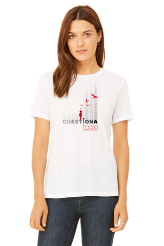 Cuestiona Todo Kid - Franela para mujeres