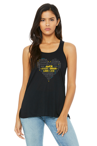 Amor, Love - Printed Tank Top for Women