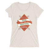 Difficult Roads - Printed Triblend T-Shirt for Women