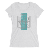 Password Love - Printed Triblend T-Shirt for Women