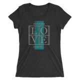 Password Love - Printed Triblend T-Shirt for Women